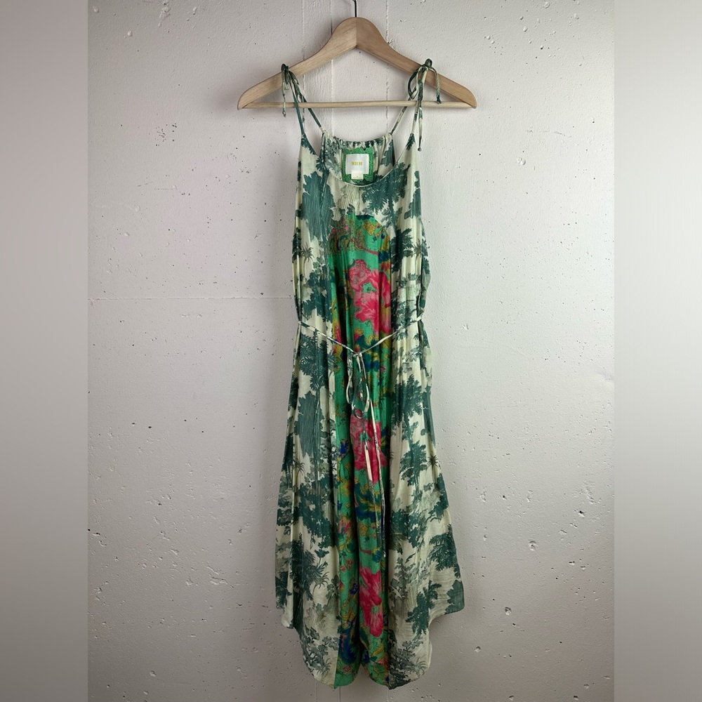 Anthropologie Maeve Santee Boho Tropical Midi Swing Dress - Picture 4 of 8